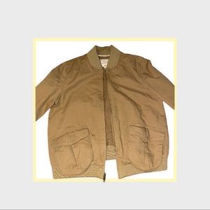 🚨OLD NAVY - Brand New Oatmeal Tan Bomber with zipper🚨